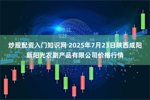 炒股配资入门知识网 2025年7月23日陕西咸阳新阳光农副产品有限公司价格行情